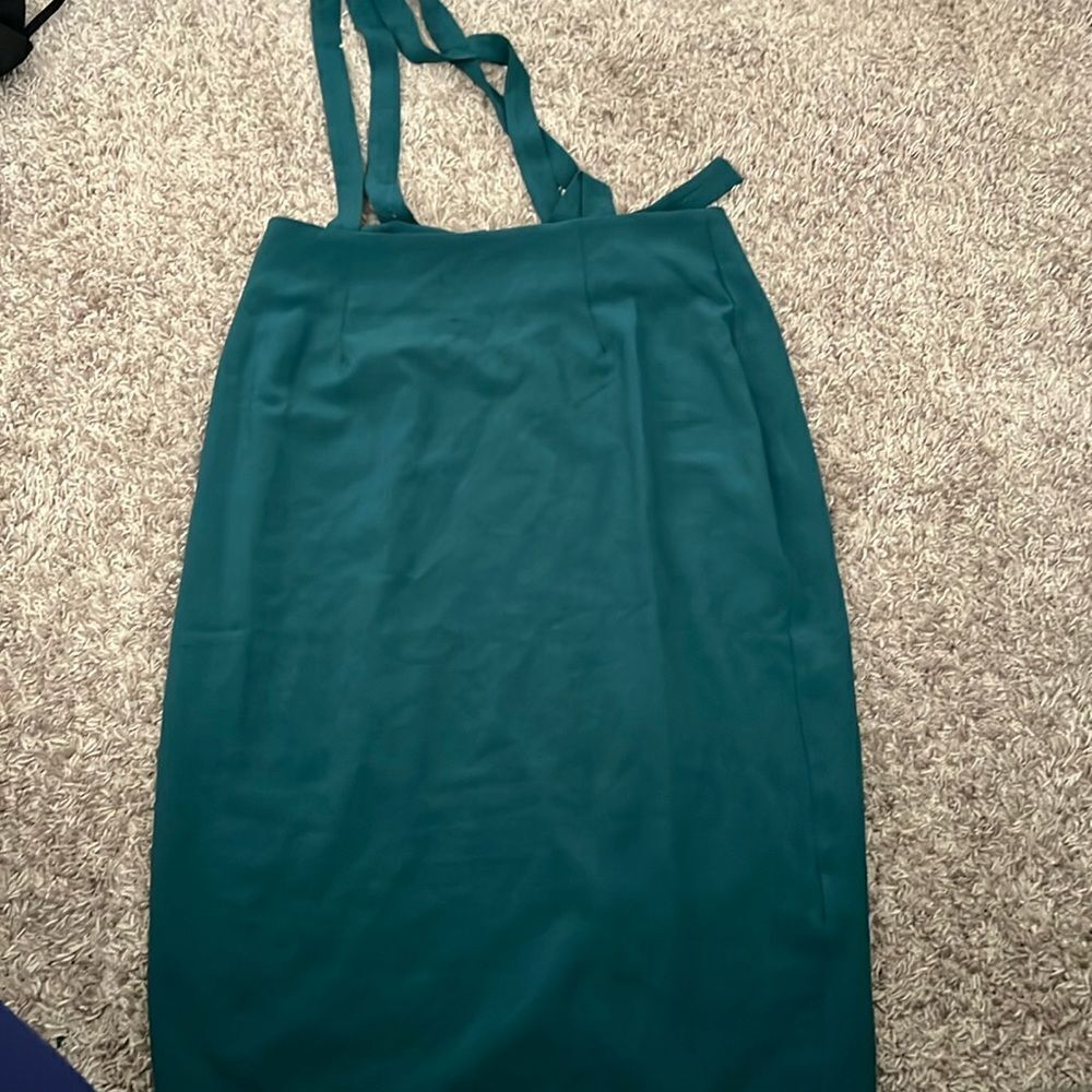 Pencil skirt with straps